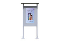 Plancher extérieur imperméable portatif d'affichage de l'écran 4K d'affichage à cristaux liquides tenant le Signage de Digital pour des routes d'arrêts d'autobus