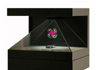 Affichage olographe inversé Android de la pyramide 3D de triangle vie de 270 degrés de long