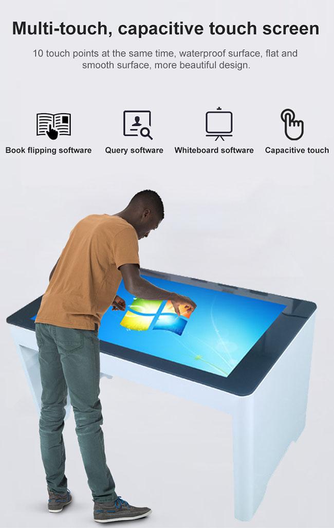  Affichage à cristaux liquides futé interactif de Tableau d'écran tactile annonçant le kiosque multi d'écran tactile d'affichage