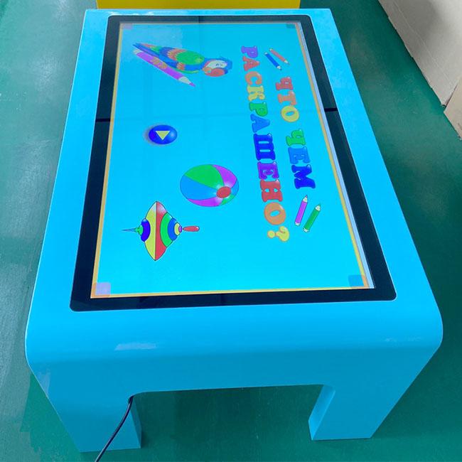 Tableau interactif de Multitouch de jeu d'enfants avec le bureau d'écran tactile d'affichage à cristaux liquides d'éducation d'enfants d'écran tactile