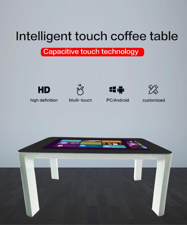 Table numérique capacitive interactive d'écran tactile d'affichage à cristaux liquides pour la table futée de contact de jeu/publicité/exposition