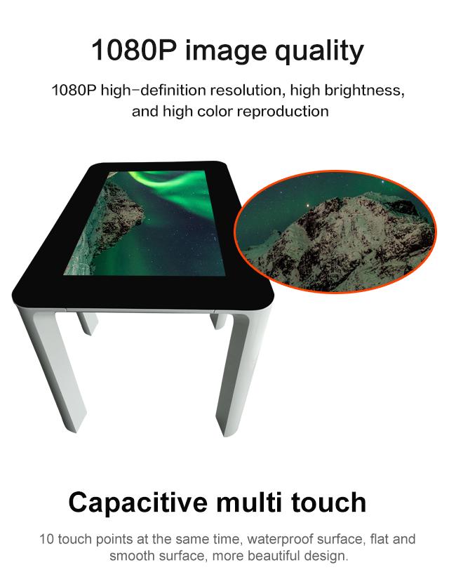 Table numérique capacitive interactive d'écran tactile d'affichage à cristaux liquides pour la table futée de contact de jeu/publicité/exposition