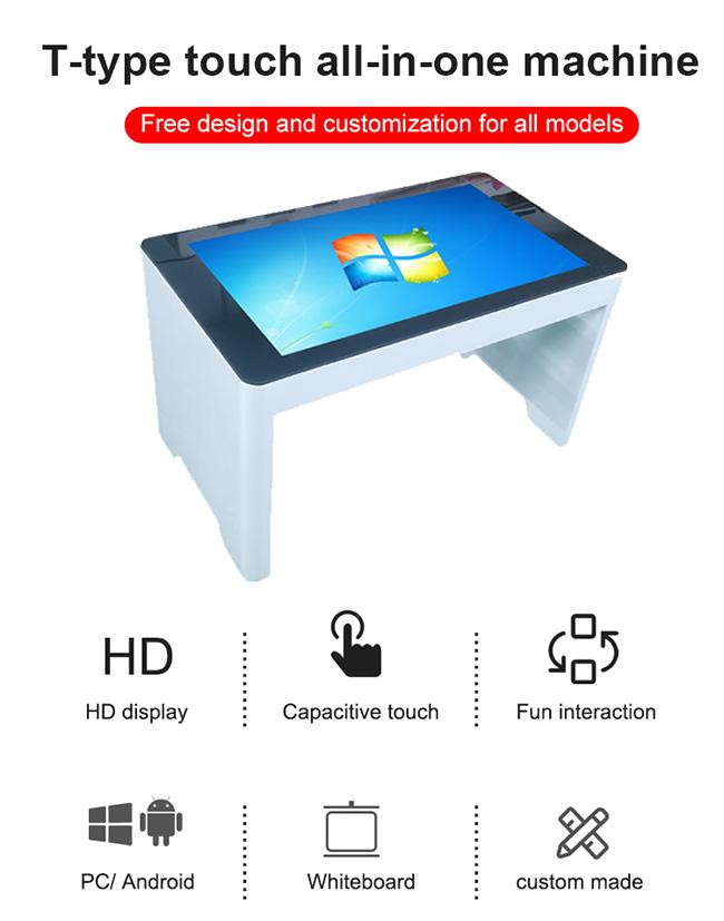 La publicité du   futé de table basse d'écran tactile de vidéos de Hd de kiosques avec le Multi-contact capacitif de  