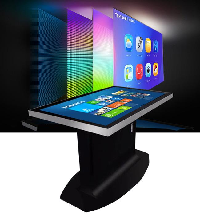 Tableau multi d'écran tactile d'affichage à cristaux liquides d'écran tactile de Tableau interactif imperméable futé de table basse d'intérieur
