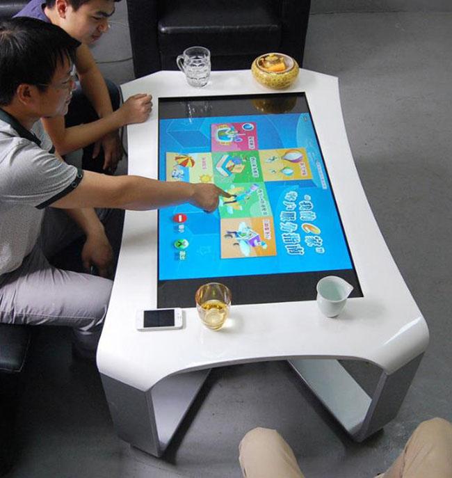 Table basse interactive de type x de Windows Multitouch de 43 pouces avec l'écran tactile d'intérieur