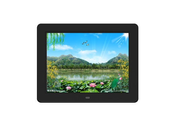 Cadre photo numérique couleur blanc haute résolution de 12 pouces avec langage multi OSD et interface d'entrée/sortie 1*USB2.0