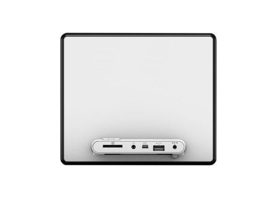 8 pouces LCD rétroéclairé HD 1024*600 Cadre photo numérique avec cadre en bois et fonctionnalité complète pour le format audio MP3/WMA/AAC/WAV