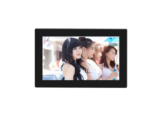 Wi-Fi 2.4G 5G noir couleur 9 pouces affichage LCD cadre photo numérique avec MP3 / WMA / AAC / WAV format audio