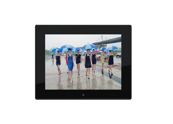 Affichage LCD 12,1 pouces Cadre photo numérique avec application de partage de cloud gratuit et cadre en bois