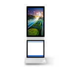 Support tournant de plancher de moniteur d'écran tactile d'affiche de Digital, affichage de haute résolution de kiosque de Digital