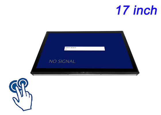 Affichage tactile intégré de 17 pouces pour les systèmes de contrôle de fabrication, les instruments de laboratoire, les terminaux publics et les panneaux HMI