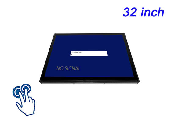 Moniteur intégré tactile de 32 pouces pour systèmes de surveillance, opérations logistiques, affichages d'aéroports et salles de contrôle