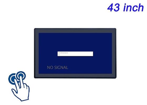 Écran tactile intégré de 43 pouces pour les écrans de la ville intelligente, les arènes sportives, la publicité numérique immersive et la surveillance industrielle à grande échelle