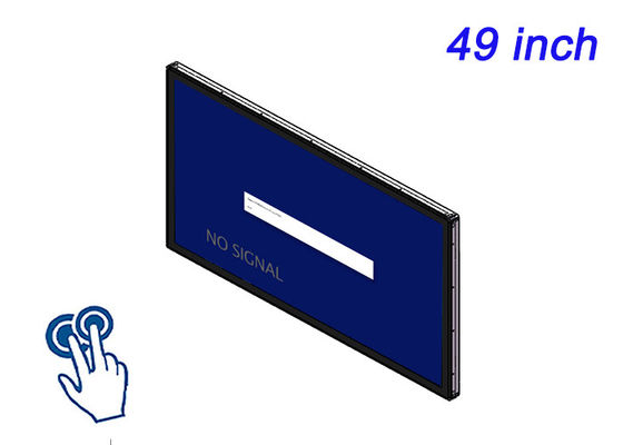 Affichage tactile intégré de 49 pouces pour systèmes de contrôle de fabrication, instruments de laboratoire, terminaux publics et panneaux HMI