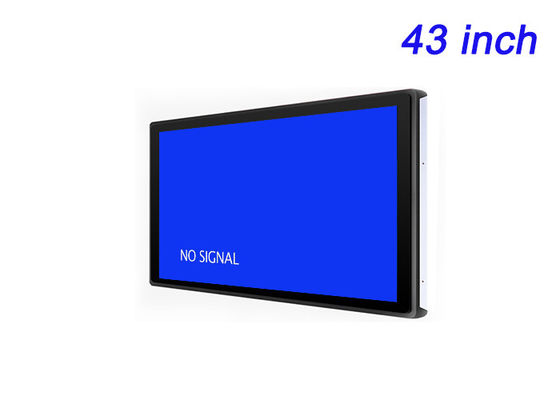 Moniteur intégré de 43 pouces pour affichage de la ville intelligente, interfaces de stade, publicité immersive et surveillance industrielle haut de gamme
