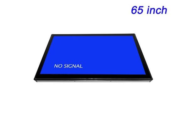 Moniteur intégré de 65 pouces pour les infrastructures intelligentes, la publicité immersive, les interfaces d'entreprise haut de gamme et les salles de conférence