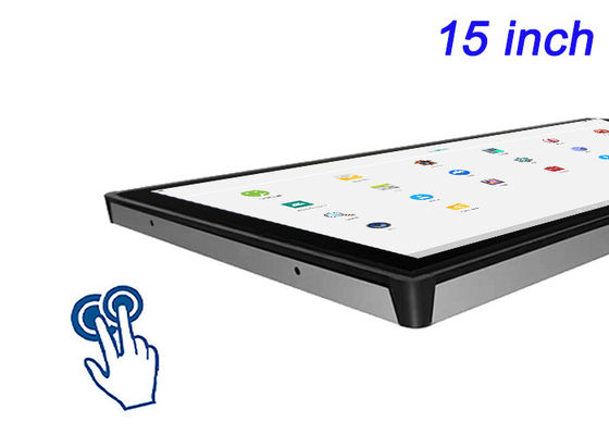 Écran tactile Android intégré de 15 pouces pour les systèmes de sécurité, l'automatisation des entrepôts, les distributeurs automatiques et les interfaces de transport