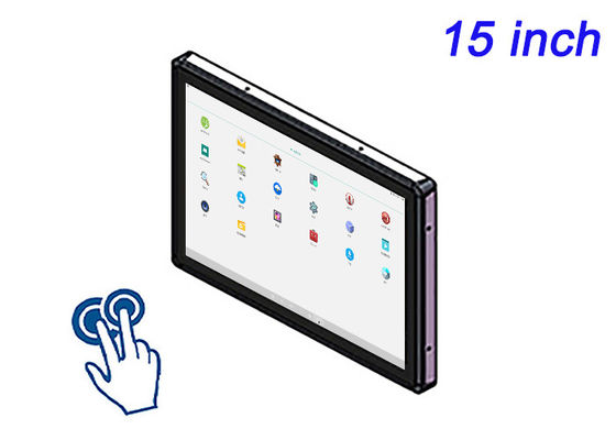 Écran tactile Android intégré de 15 pouces pour les systèmes de sécurité, l'automatisation des entrepôts, les distributeurs automatiques et les interfaces de transport