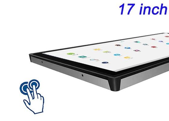 Affichage tactile Android intégré de 17 pouces pour les panneaux de contrôle aérospatial, les terminaux publics, les instruments de laboratoire et les tableaux de bord d'usine