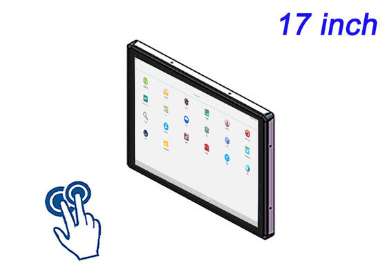 Affichage tactile Android intégré de 17 pouces pour les panneaux de contrôle aérospatial, les terminaux publics, les instruments de laboratoire et les tableaux de bord d'usine