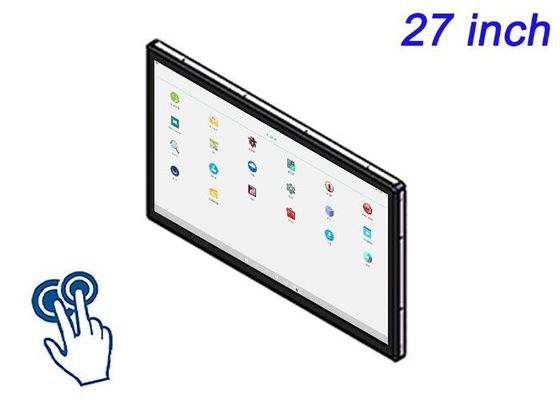 Écran tactile Android intégré de 27 pouces pour les écrans de salons, les applications de vente au détail intelligentes, les consoles multimédias et les systèmes de contrôle