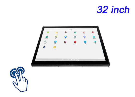Moniteur tactile Android intégré 32 pouces pour les centres de commandement, les écrans de transport public, les tableaux de bord logistiques et les panneaux publicitaires numériques