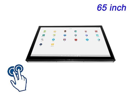 Écran tactile Android intégré de 65 pouces pour les infrastructures intelligentes, la signalisation numérique haut de gamme, les salles de contrôle et les systèmes de divertissement