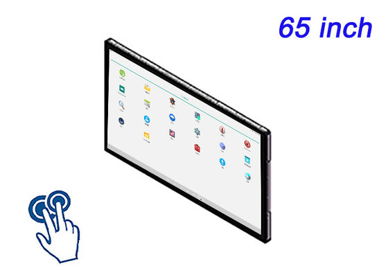 Écran tactile Android intégré de 65 pouces pour les infrastructures intelligentes, la signalisation numérique haut de gamme, les salles de contrôle et les systèmes de divertissement
