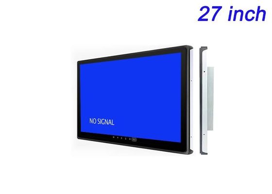 Écran Android intégré de 27 pouces pour la publicité numérique, les affichages de salons professionnels, les tableaux de bord logistiques et les salles de commande