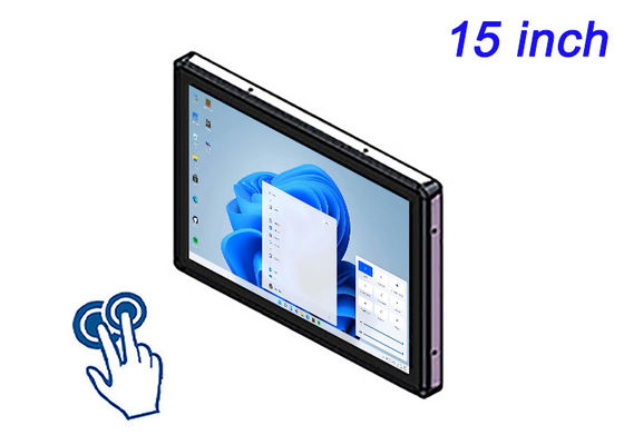 Écran tactile intégré Windows de 15 pouces pour la surveillance de la sécurité, l'automatisation des usines, la gestion des entrepôts et les écrans de transport