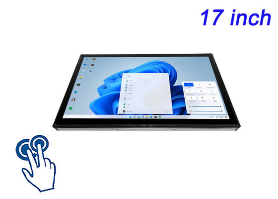 Affichage tactile intégré Windows de 17 pouces pour l'instrumentation aérospatiale, les équipements de laboratoire, les systèmes de gestion de l'énergie et les panneaux d'information publique