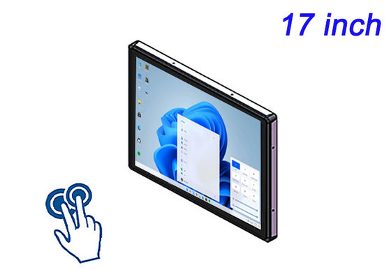 Affichage tactile intégré Windows de 17 pouces pour l'instrumentation aérospatiale, les équipements de laboratoire, les systèmes de gestion de l'énergie et les panneaux d'information publique