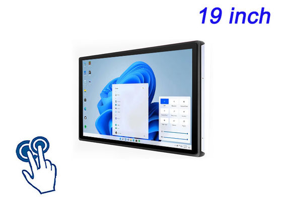 Affichage tactile intégré Windows de 19 pouces pour les points de vente, les panneaux de contrôle industriels, l'imagerie médicale et les billets de transport