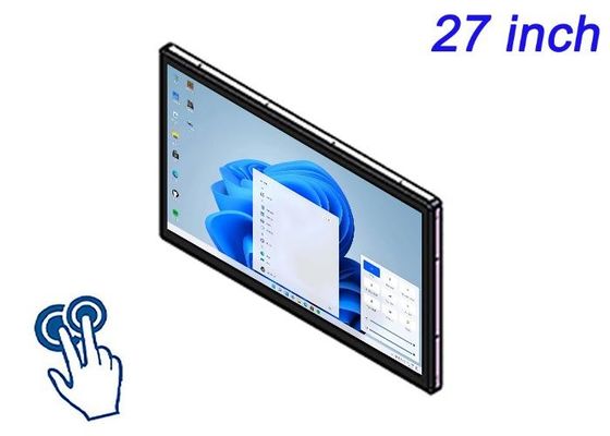 Écran tactile intégré Windows de 27 pouces pour les salons professionnels, la publicité interactive, les applications de vente au détail haut de gamme et les systèmes de commande