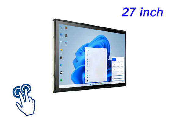 Écran tactile intégré Windows de 27 pouces pour les salons professionnels, la publicité interactive, les applications de vente au détail haut de gamme et les systèmes de commande