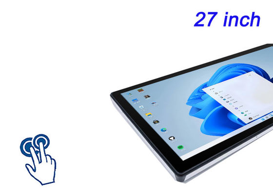 Écran tactile intégré Windows de 27 pouces pour les salons professionnels, la publicité interactive, les applications de vente au détail haut de gamme et les systèmes de commande