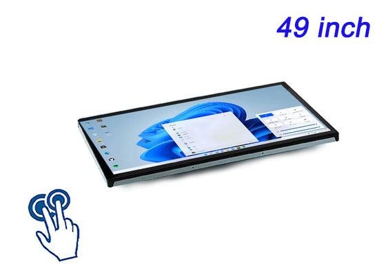 Écran tactile intégré Windows de 49 pouces pour les jeux immersifs, l'affichage numérique grand format, les centres de commande et de contrôle et les écrans interactifs haut de gamme