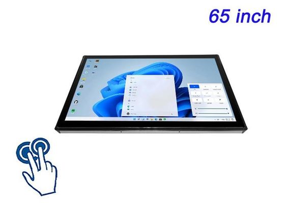 Écran tactile intégré Windows de 65 pouces pour les réseaux d'affichage numérique, les applications de salle de contrôle, les expériences immersives et les présentations à fort impact