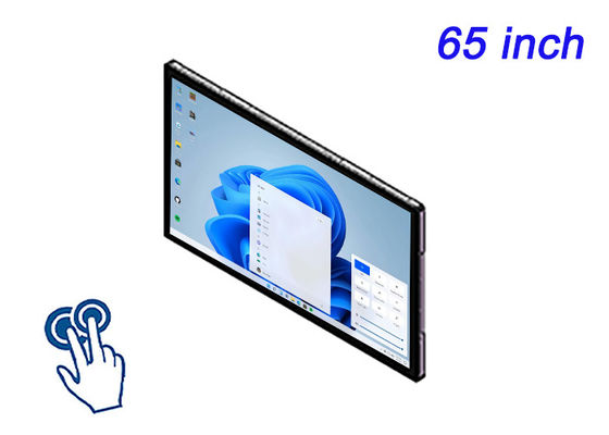Écran tactile intégré Windows de 65 pouces pour les réseaux d'affichage numérique, les applications de salle de contrôle, les expériences immersives et les présentations à fort impact