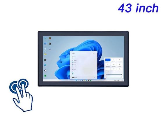 Écran tactile intégré Windows de 43 pouces pour les écrans de la ville intelligente, les interfaces de stade, les solutions de vente au détail immersives et les systèmes de jeu