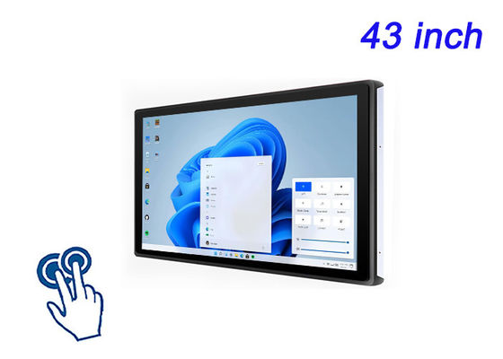 Écran tactile intégré Windows de 43 pouces pour les écrans de la ville intelligente, les interfaces de stade, les solutions de vente au détail immersives et les systèmes de jeu