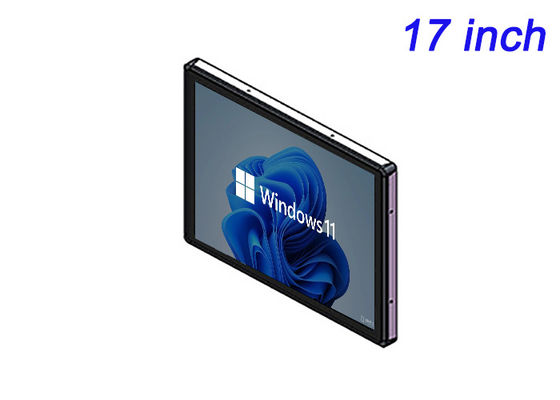 Affichage intégré Windows de 17 pouces pour applications aérospatiales, instruments de laboratoire, systèmes de gestion de l'énergie et panneaux HMI
