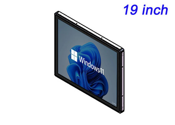 Affichage tactile intégré Windows de 19 pouces pour les points de vente, les panneaux de contrôle industriels, l'imagerie médicale et les billets de transport