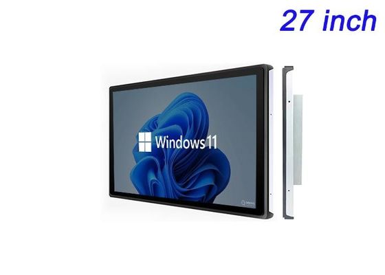 Écran intégré Windows de 27 pouces pour la publicité numérique, les affichages de salons professionnels, les tableaux de bord logistiques et les salles de commande