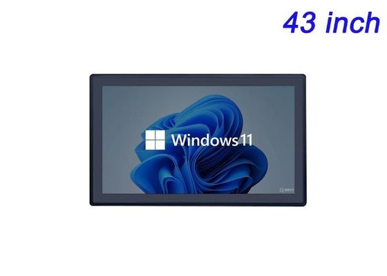 Écran intégré Windows de 43 pouces pour les infrastructures intelligentes, les écrans de stade, la publicité immersive et les centres de contrôle