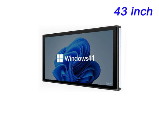 Écran intégré Windows de 43 pouces pour les infrastructures intelligentes, les écrans de stade, la publicité immersive et les centres de contrôle