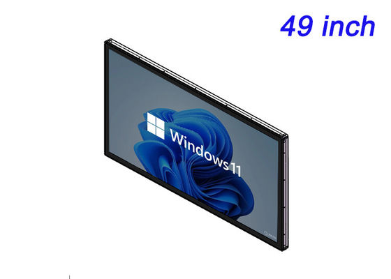 Écran tactile intégré Windows de 49 pouces pour les jeux immersifs, l'affichage numérique grand format, les centres de commande et de contrôle et les écrans interactifs haut de gamme
