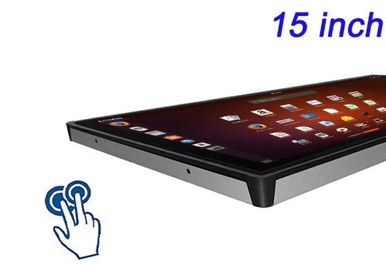 Affichage tactile intégré Linux de 15 pouces pour les systèmes de santé, les distributeurs automatiques intelligents, les interfaces de transport et les panneaux de divertissement