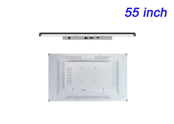 Écran tactile intégré de 55 pouces Linux pour la publicité de détail haut de gamme, les centres de commandement, les interfaces de musée et les solutions de jeu immersives