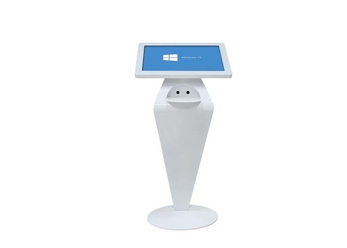 Kiosque interactif adapté aux besoins du client d'écran tactile blanc de couleur de support de plancher de 22 pouces pour l'hôtel
